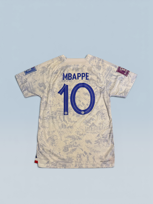 Kylian Mbappe #10 France 2021-22 away soccer jersey, Nike kit – photo 2