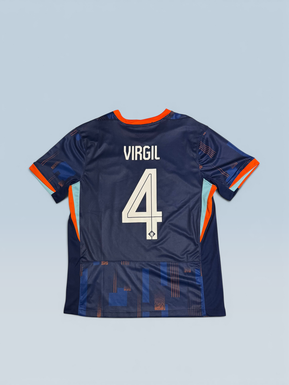 Virgil van Dijk #4 Netherlands 2024 away soccer jersey, Nike kit – photo 2