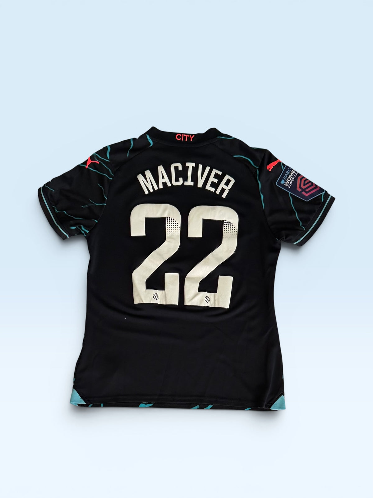 Sandy MacIver #22 Manchester City Women 2023-24 goalkeeper soccer jersey – photo 2