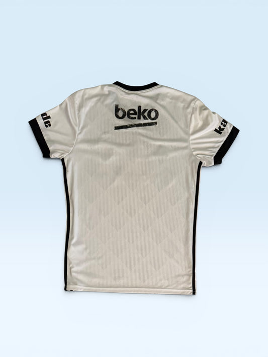 Besiktas 2017-18 black and white striped home soccer jersey, Adidas kit – photo 2