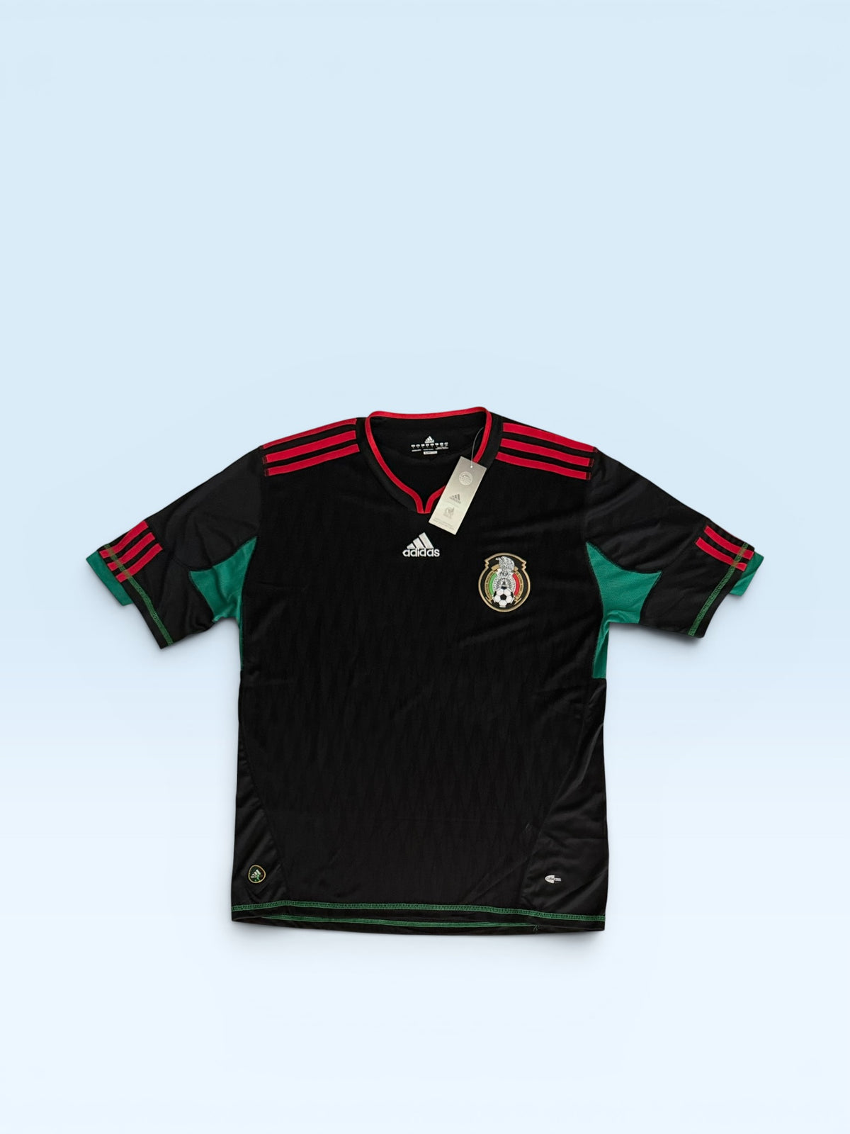 Mexico 2010 World Cup white away soccer jersey, Adidas vintage kit