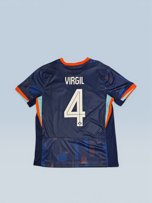 Virgil van Dijk #4 Netherlands 2024 away soccer jersey, Nike kit – photo 2