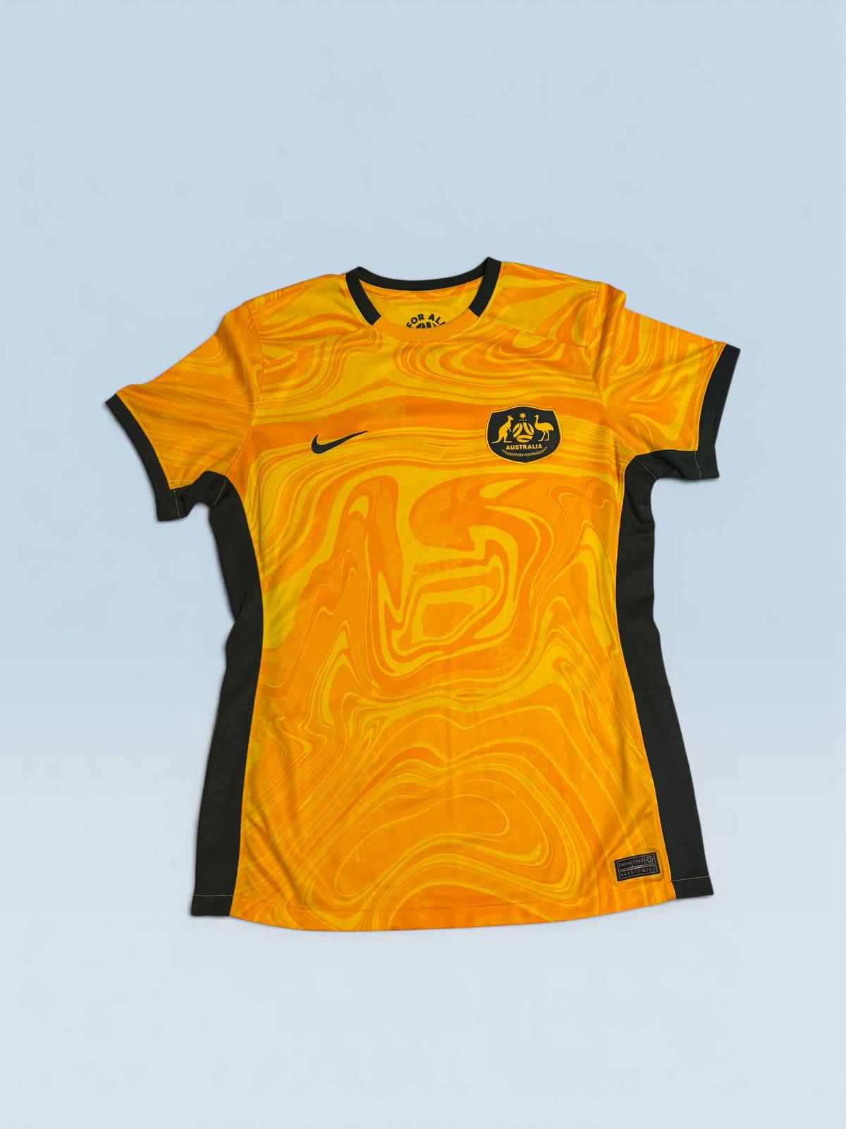 Australia Matildas 2023-24 green and gold home soccer jersey, Nike kit